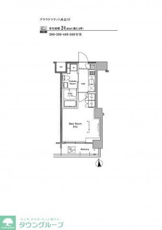プラウドフラット南品川の物件間取画像